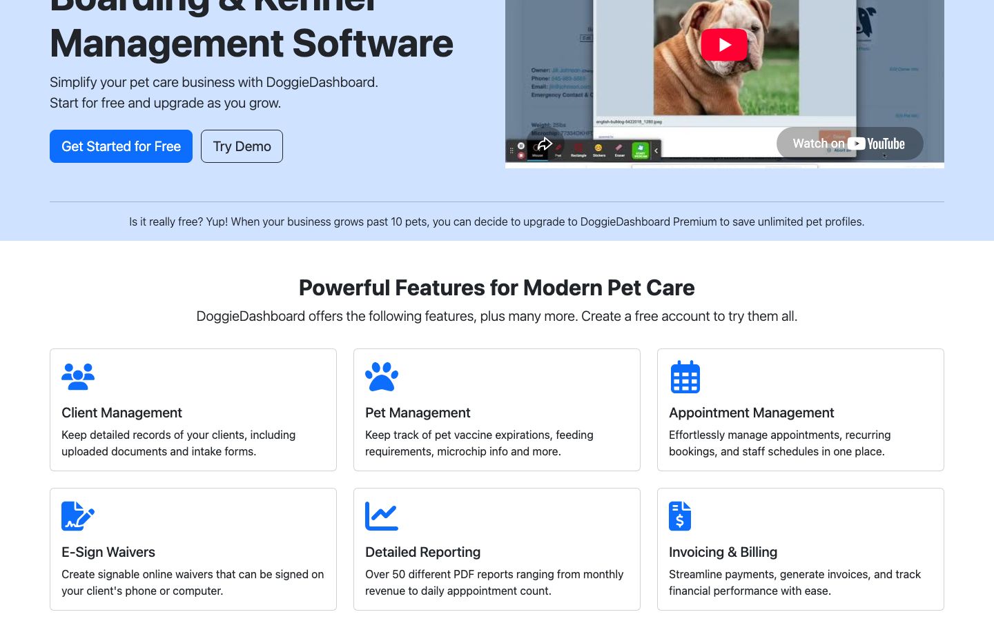 DoggieDashboard screenshot 1