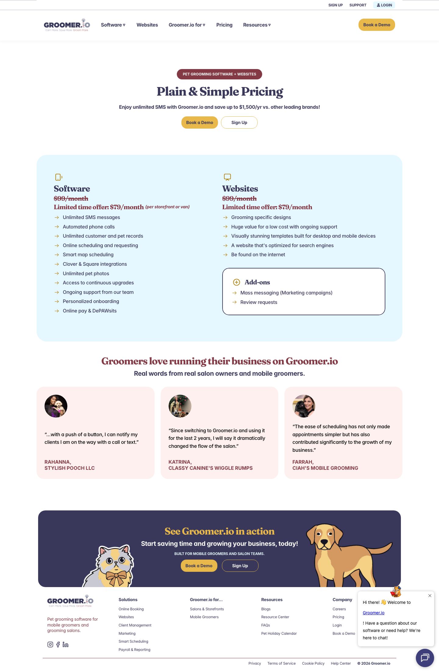 Groomer.io screenshot 2